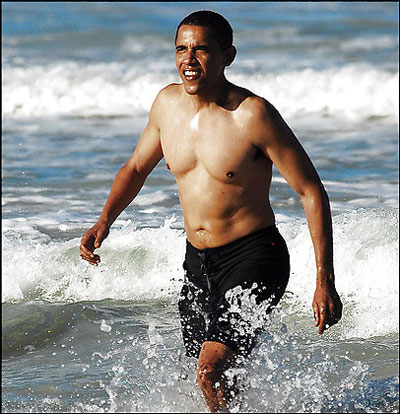 Barack Obama: semplicemente surfing Iowa