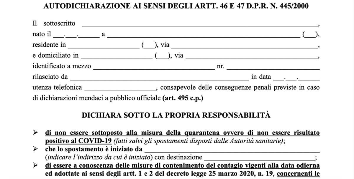 Fase 2 tra autocertificazione e congiunti: chiarimenti da Lamorgese