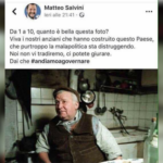 Gira di nuovo su Facebook la foto di Pacciani pubblicata da Salvini: vecchia bufala?